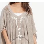 Free People  Precious Pointelle Knit Poncho in sz small NWT Photo 8