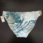 Aerie  Green and Gold Print Bikini Bottoms NWT Size Small Full Coverage Bottoms Photo 4