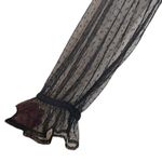 Mille GABRIELLE SHEER SLEEVE TIERED MIDI DRESS IN BLACK TULLE sz S Photo 6