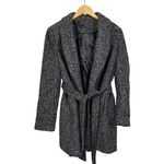 The Limited ‎ Tie Belt Waist Knit Wool Blend Trench Coat Size L NWT Photo 1
