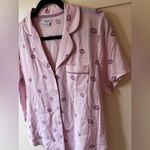 Splendid  Women’s NWOT Pink Kiss Pajamas Top Size‎ XS Photo 3