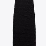 ZARA  Black Strapless Textured Bodycon Dress size Small Photo 0