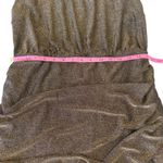 Evereve Ashlyn Bronze Shimmer Dress Ruched Bodycon Party Cocktail XL Photo 5