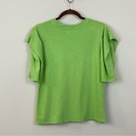 Nation Ltd Blythe Origami Sleeve Boxy Tee in Envy Green Size Medium Photo 4