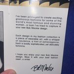 Bob Mackie  Women’s Wearable Art Stripe Sleeve Blue Sweater Size Medium New NWT Photo 4