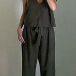 Emerson Fry Paris Paperbag Pant in Army Linen Size L Retail $248 Photo 2