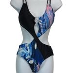 None Marble Cutout Swimsuit size‎ S Photo 0