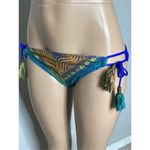 Becca New.  blue lace bikini bottom. Medium. Photo 5