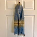 Samuel Tweed & Co Vintage Royal Scot Mohair Blue Knit Wool Scarf Unisex One Size Photo 1