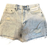 PAC SUN ULTRA HIGH‎ RISE LIGHTWASHED DISTRESSED VINTAGE SHORT 25 RAINBOW POCKET Photo 0