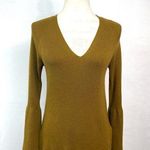 J.Crew Peplum Sleeve V-Neck Sweater Smoky Olive Size S Photo 0