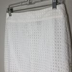 Ann Taylor White Eyelet Pencil Skirt Photo 4