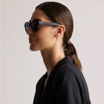 Quince NIB  Maldives Polarized Acetate Black Sunglasses with Grey Lens Photo 5