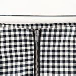 H&M Wrap Front Ruffle Hem Gingham Mini Skirt Black White 6 Photo 11