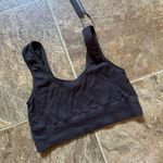 SKIMS  Stretch Rib Scoop Neck Bralette Soot Size S/M Photo 3