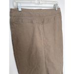 Co & Eddy Linen mix midi khaki skirt front tie side slits size 10 Tan Size M Photo 6