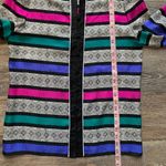 Adrianna Papell Vintage Silk Striped Button Up Blazer 6 Photo 4