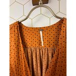 Free People Show Stoppin' Sepia Brown Button Blouse - Size - XS Photo 4