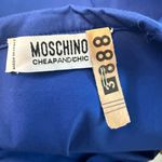 Moschino Cheap and Chic Royal Blue Pima Cotton Dress IT 38 US 4 Ruffle Neckline Photo 6