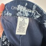 Croft & Barrow  Skort 16 Blue Floral Stretch Denim Modest Y2K Retro Cottagecore Photo 1