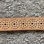 J.Crew  Tan Perforated Genuine Leather Belt Medium Photo 2