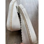 Kate Spade New York Loren White Leather Scalloped Slip On Espadrille Shoes SZ 9 Photo 7