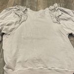 THE GREAT. Women's Sweatshirt with Ruffled Shoulders Photo 4