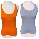 Nike Dri Fit Women's Orange and Blue Work Out Tank Tops Bundle of 2 Size Small Photo 1