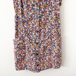 Anthropologie MAEVE x | Sleeveless T-Back Mini Dress Collared Floral | Large Photo 6