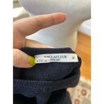 MM.LaFleur  Choe Navy Blue Crewneck Thick Knit Short Sleeve Top Photo 6