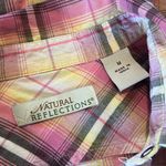 Natural Reflections Plaid Button-Up Shirt (M) Photo 5
