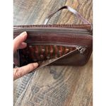 Brighton  Crossbody Bag Wallet Brown Crocodile Leather Organizer Card Slots Photo 10