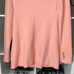 EXPRESS Flannel Knit Oversized Double Breasted Blazer with Gold Novelty Buttons Photo 10