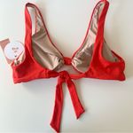 PilyQ  PQ Swim Drew Knot Bikini Top Swimwear Size Large NEW Retail $80 TOP ONLY Photo 10