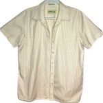 Orvis  button down short sleeve untucked camp hike shirt pink checked plaid shirt Photo 2