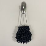 MENBUR Black‎ Beaded Cocktail Mini Hand Bag VTG Black Photo 1