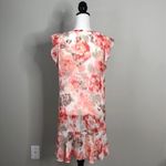 TWO BY VINCE CAMUTO | Sheer Floral Flounce Swim Cover Photo 4