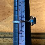 London Blue Topaz Sleeping Beauty Turquoise Sterling Silver Ring Size 9 Photo 8