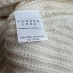 Generation Love  Suri Wool Blend Funnel Neck Sweater Pearl Button Detail Photo 4