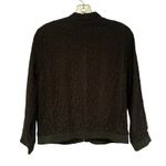 White House | Black Market  Black Lace Bomber Jacket Women's Medium Glam Dainty Y2K Photo 5