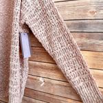 Frye Sweater Women’s Size Small Pale Mauve Open Front Knit Cardigan Wool NWT Photo 2