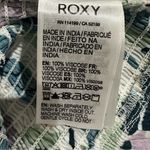 Roxy  Smocked Puff Sleeve Crop Top Large Tropical Leaf Print Boho Festival‎ Photo 7
