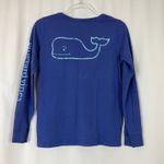 Vineyard Vines | Blue Long Sleeve Tee Shirt Whale Logo 100% Cotton Womens XS Photo 3