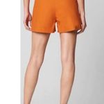BLANK NYC Linen Blend High Rise Orange Shorts Size 31 In Firecracker Photo 1