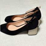 J.Crew  Celia Ankle Strap Contrast
Glitter Heels/ Black Suede Size 7 Photo 4