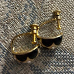 Elegant Black and Gold Women's earrings Photo 0