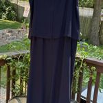 Dress Barn Size 14 2-Piece Navy Gown & Sheer Jacket Mother of Bride NWT Vintage Photo 7
