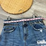 ZARA  boyfriend‎ jeans distressed frayed hem w/ leopard detail Photo 3