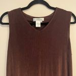 Coldwater Creek Separates Midi Dress Tunic Jacket Set Slinky Brown Petite 14 Photo 3