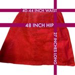 VINTAGE 1990'S RED SUEDE AUDREY JONES SKIRT (3X) Photo 10